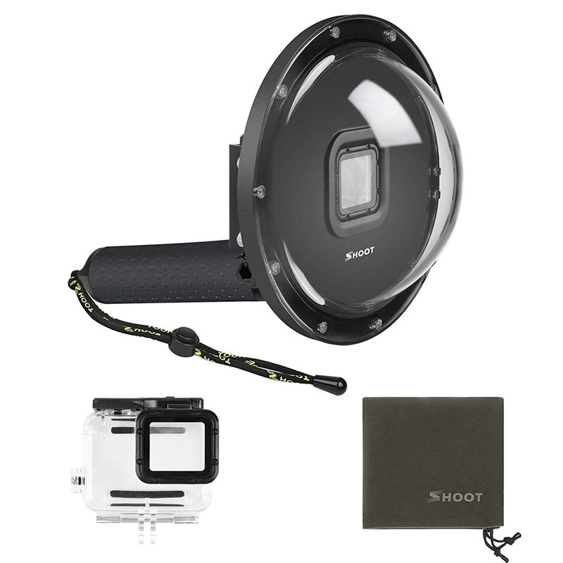 Купольный порт для съемки GoPro Hero 6/Hero 5/Hero (2018) черная камера подводного плавания
