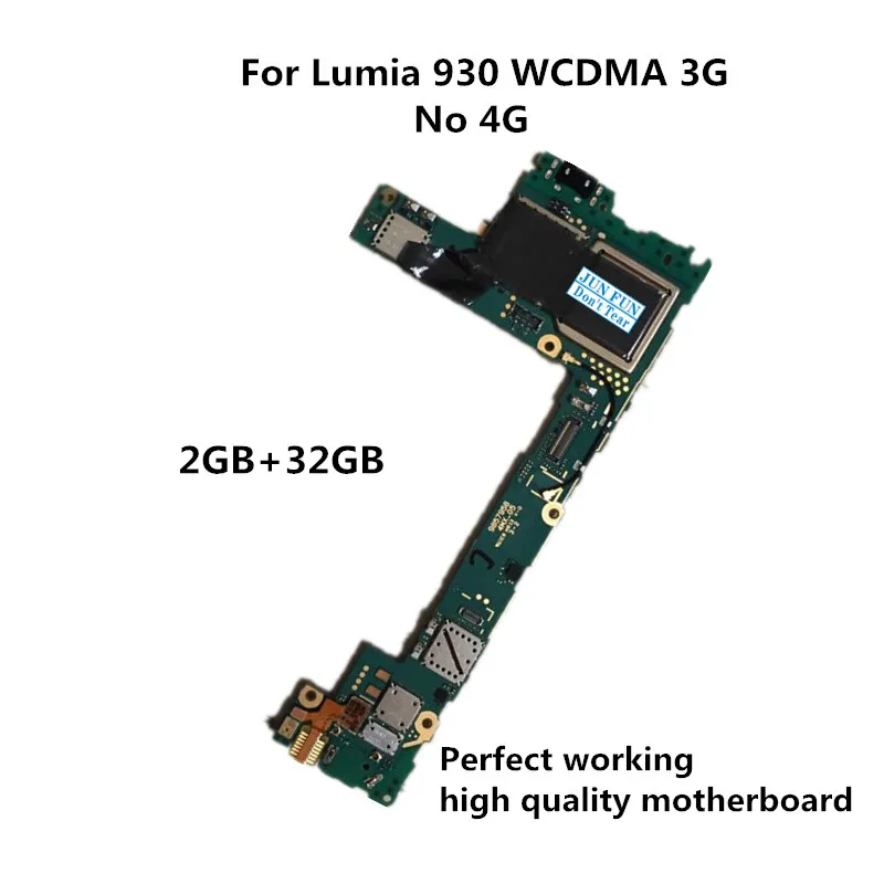 Полнофункциональная разблокированная материнская плата для Nokia Lumia 930 2 ГБ + 32 WCDMA 3G