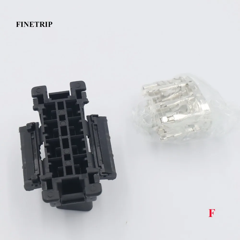 FINETRIP J1962F интерфейс оболочки DIY 16pin OBD-II разъем автомобиля obd2 гнездовой разъем