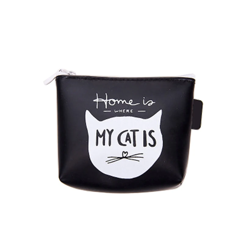 1 шт. кошельки для монет в виде кошки женские Мини из силикагеля девочек и детей