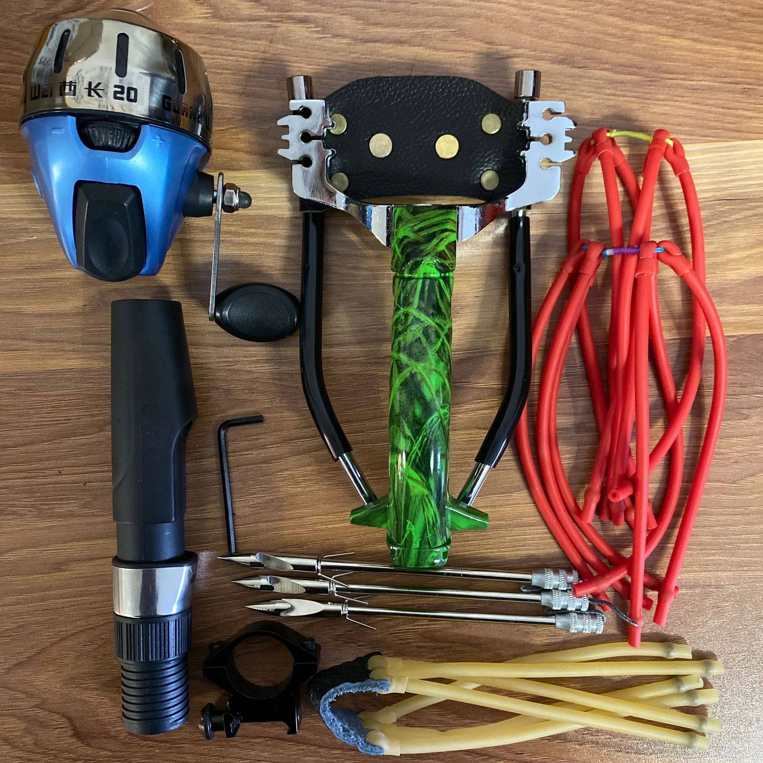 

Powerful Elastic Hunting Fishing Slingshot Shooting Catapult With Fishing Reel Sling Shot Catapult Crossbow Bolt Shooting Fish