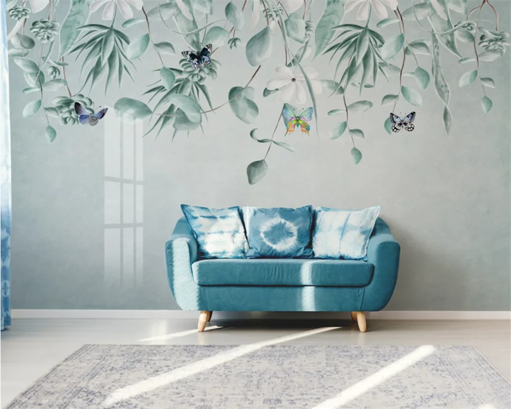 Beibehang Современная декоративная картина в скандинавском стиле на заказ маленькая свежая ручная роспись