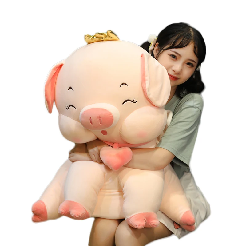 Мультяшные милые плюшевые игрушки в виде розовой свиньи 1 шт. 35/45/55 см набивные