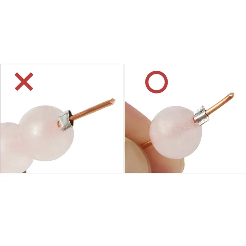 Латунные обжимные бусины Обжимные железные наконечники для узлов аксессуары