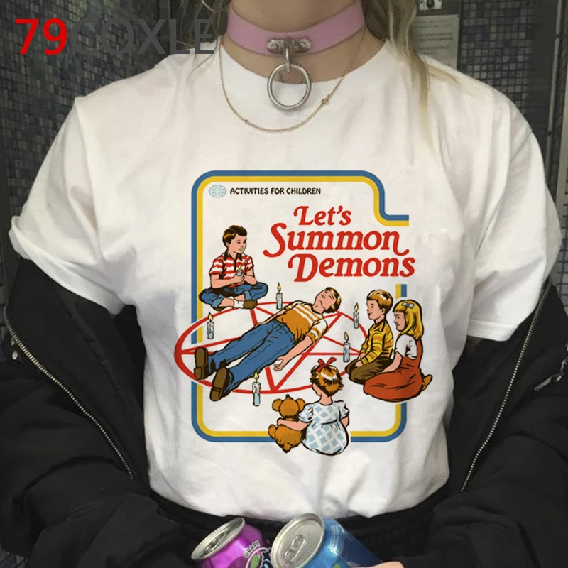 Сатана демон гибель страшный злой Футболка мужская Harajuku Satanism Grim Reaper Baphomet футболка сатанист футболка для любителей фильмов ужасов мужские футболки 90s - Цвет: 10602
