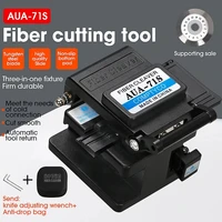 fiber cleaver aua 71s ftth cable fiber optic cutting knife tools cutter three in one clamp slot 16 surface blade