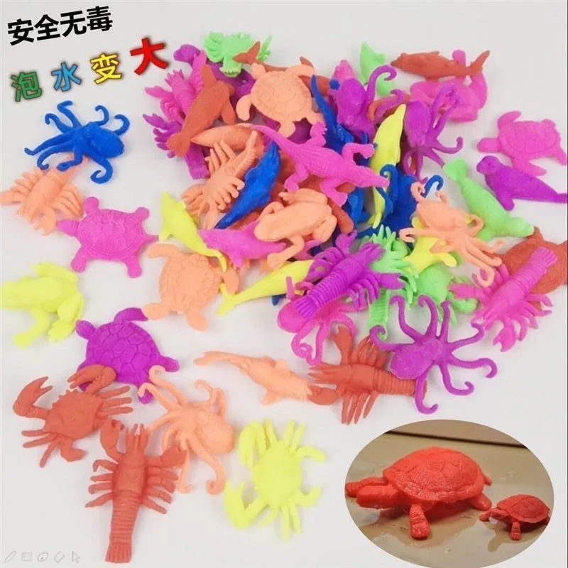 20pcs Hydrogel Magic Water Growing Sea Life Land Animals Funny Kids Education Toys Educational Decoration | Дом и сад