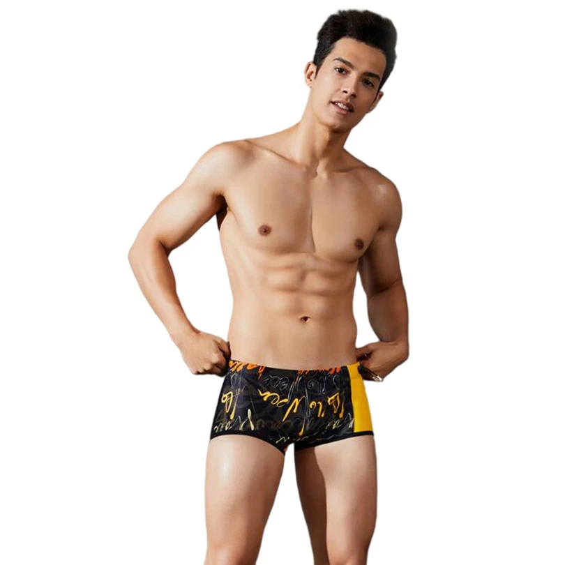 Купальник мужской нейлоновый Быстросохнущий пикантные спортивные плавки