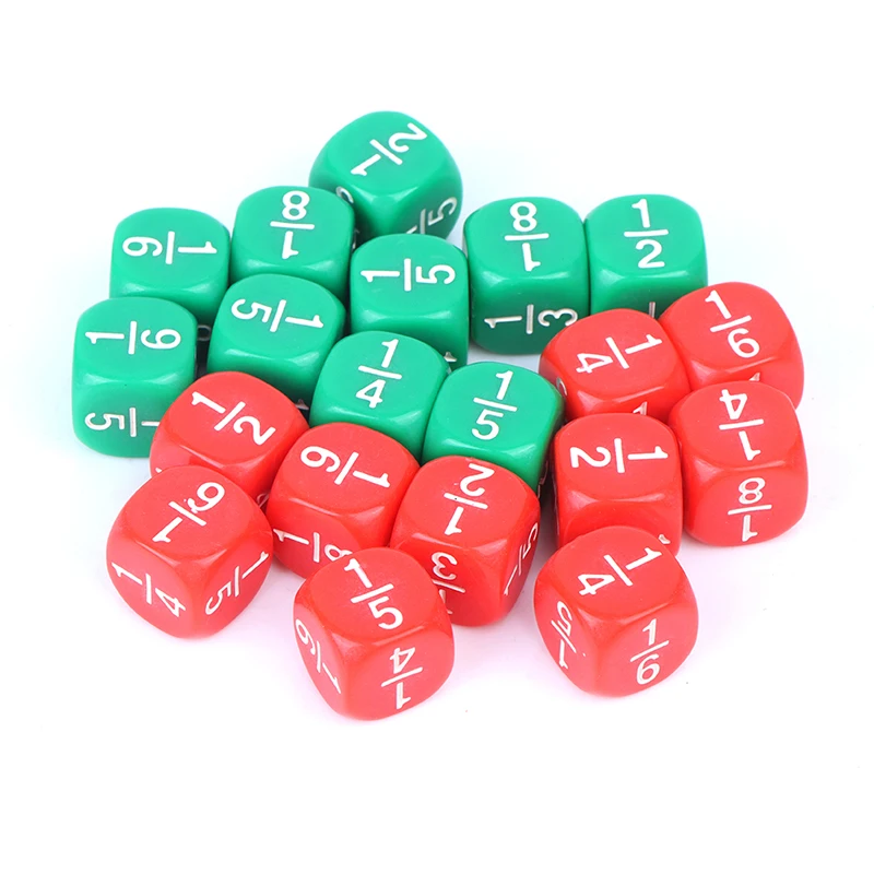 

10 шт., детские математические кости, 16 х16 мм