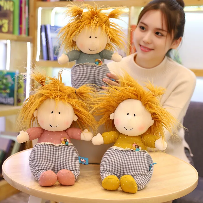30/40 см Kawaii пушистые волосы мальчик кукла мягкие игрушки Мягкая Детская Детские