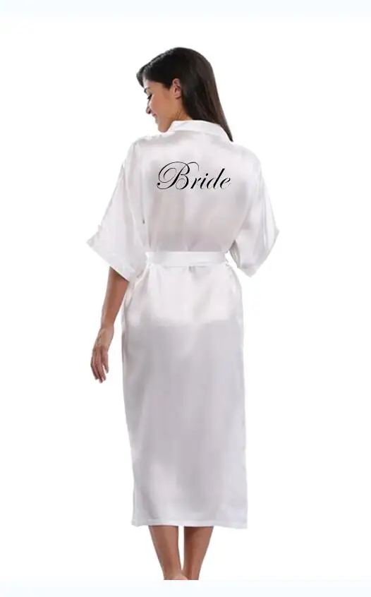 Женский Атласный халат-кимоно цвет шампанского с принтом | Женская одежда