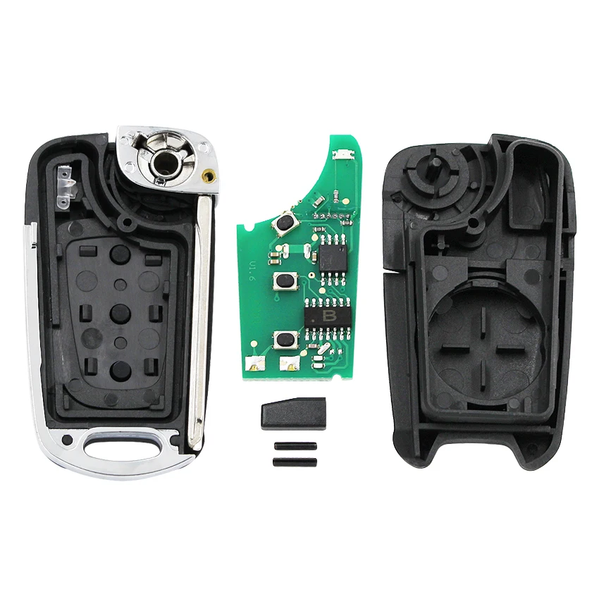 3 кнопки обновленный складной ключ с дистанционным управлением 433 МГц чип ID46 P/N: