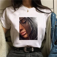 2022 black beauty women summer printed t shirts women sexy nightclub tshirts casual hot selling short sleeves t shirt
