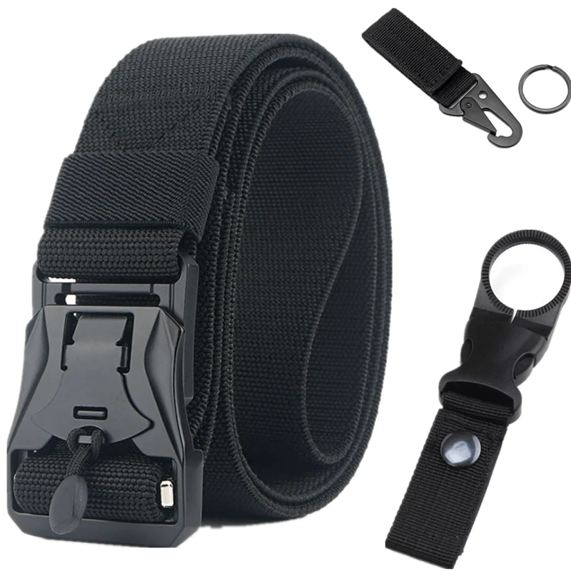 

Multi function quick release strong suction buckle canvas belt outdoor tactical sports mountaineering and rock climbing field