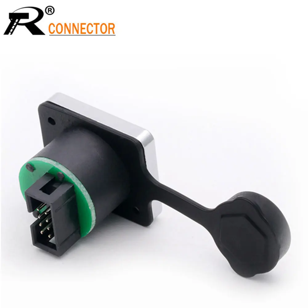 1 шт. прямой модуль RJ45 штепсельная розетка винтового типа водонепроницаемый