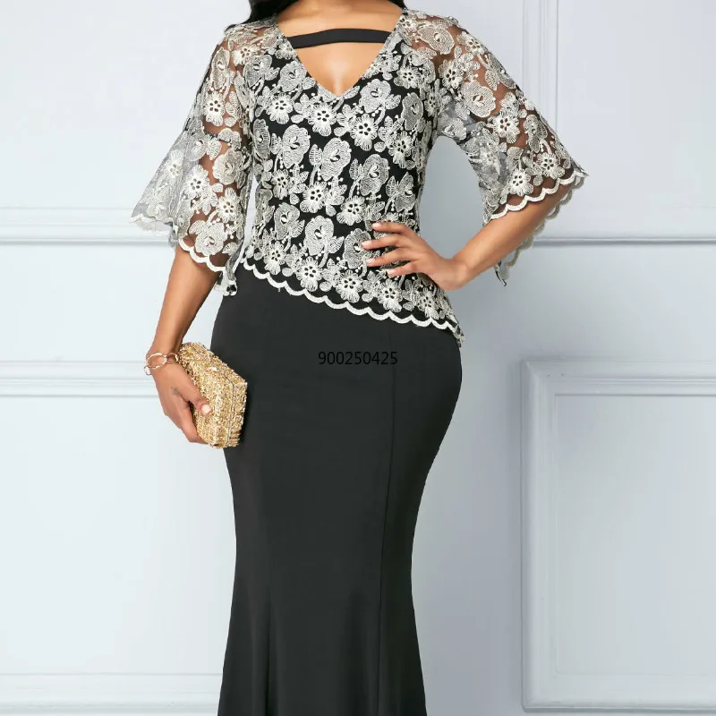 S-5XL летний комплект из туфель и сумочки в Африканском платья для женщин новые