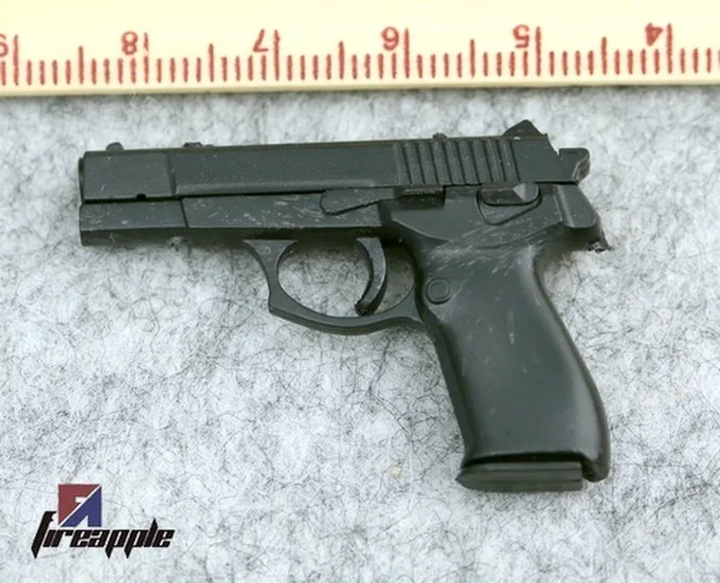 Модель черного пистолета Тип 92 в масштабе 1/6 аксессуар для солдата приложение 4D