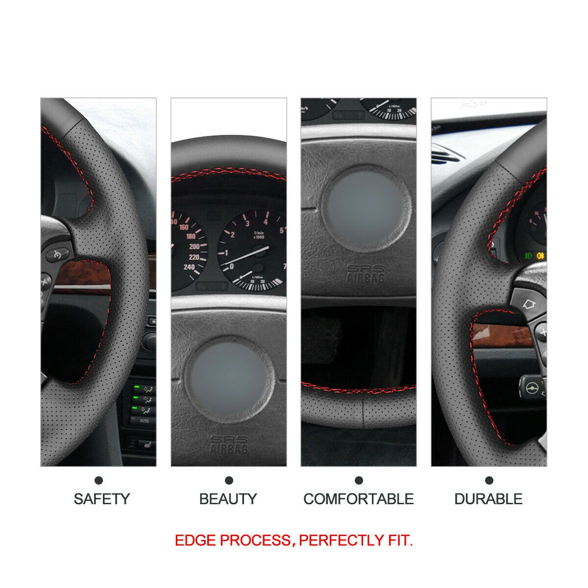 

DIY PU Leather Steering Wheel Cover for BMW 3 Series E36 E46 5 Series E39 7 Series E38 8 Series E31 X3 E83 X5 E53 Z3 E36