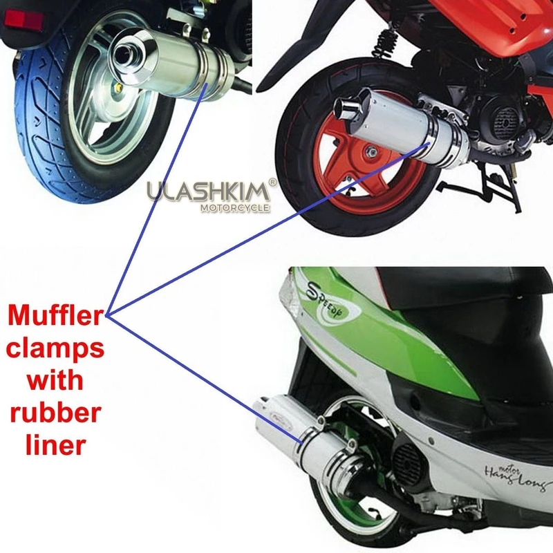 1 шт. Бесплатная доставка Универсальный мотоцикл глушитель Escape выхлопные зажимы