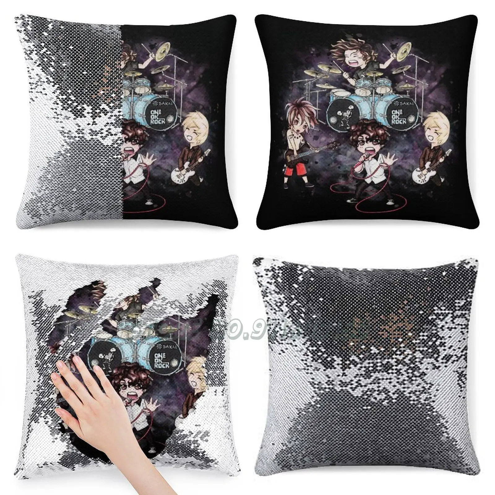 Chibi One Ok рок Волшебная наволочка блестки Мерцающая Наволочка Oor Taka Toru Ryota Tomoya