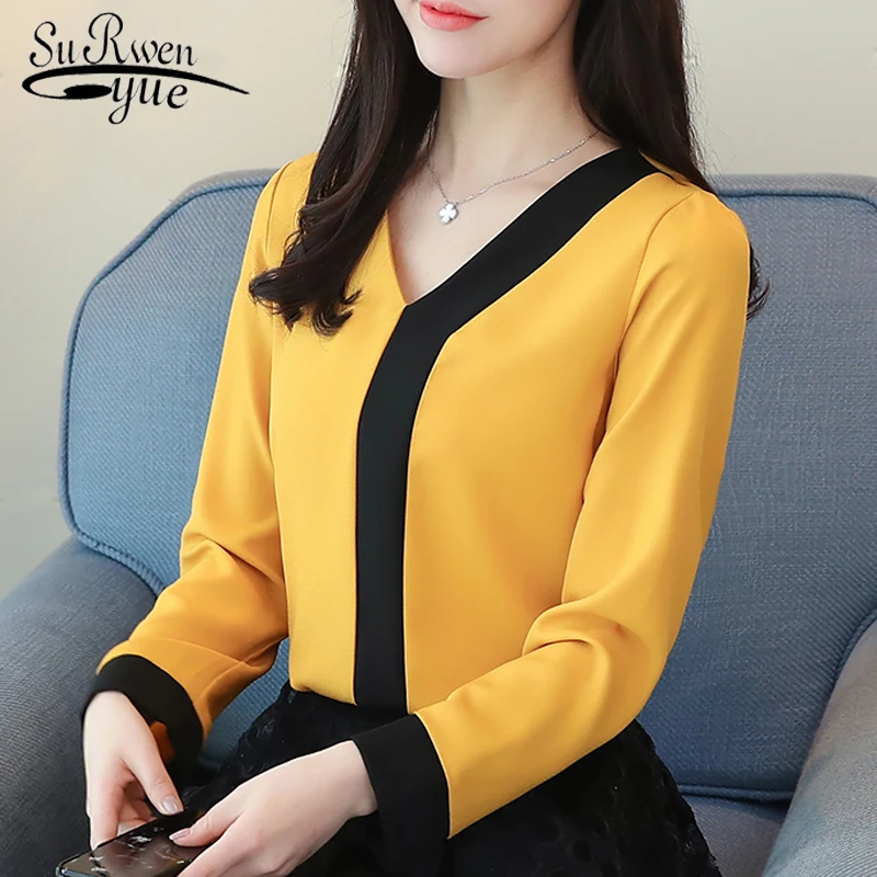 Blusas mujer de moda, шифоновая блузка размера плюс женские майки и футболки, одноцветная, короткая, с круглым вырезом, с рукавом летучая мышь, женская блузка 3397 50