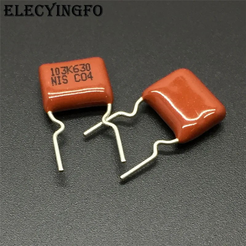 10 шт./100 шт. NISSEI Конденсатор CBB MMXF 630V 103 K 10% 0 01 мкФ 10nF шаг = 7 5 мм метализированная
