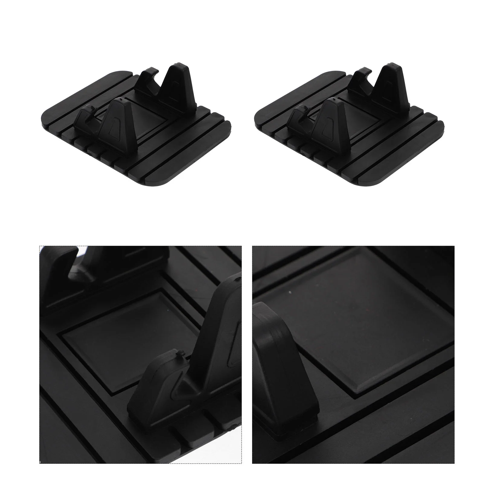 

2pcs Universal Car Dashboard Phone Brackets Anti-slip Phone Brackets (Black)