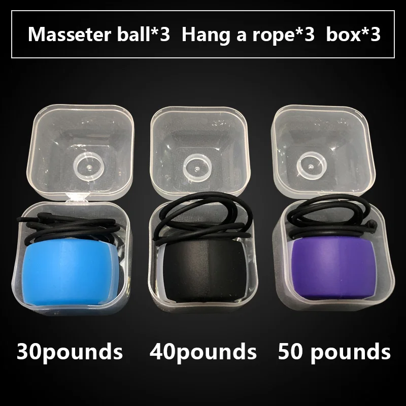 

Fitness Face Masseter men facial pop n go mouth jawline Jaw Muscle Exerciser chew ball chew bite breaker training Body Skin Care
