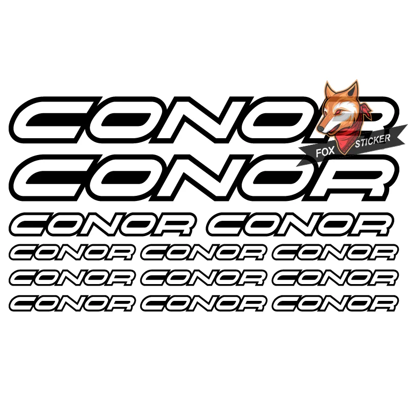 

Наклейки на раму велосипеда, светоотражающие наклейки на CONOR, дорожный велосипед, горный велосипед, ТТ велосипед