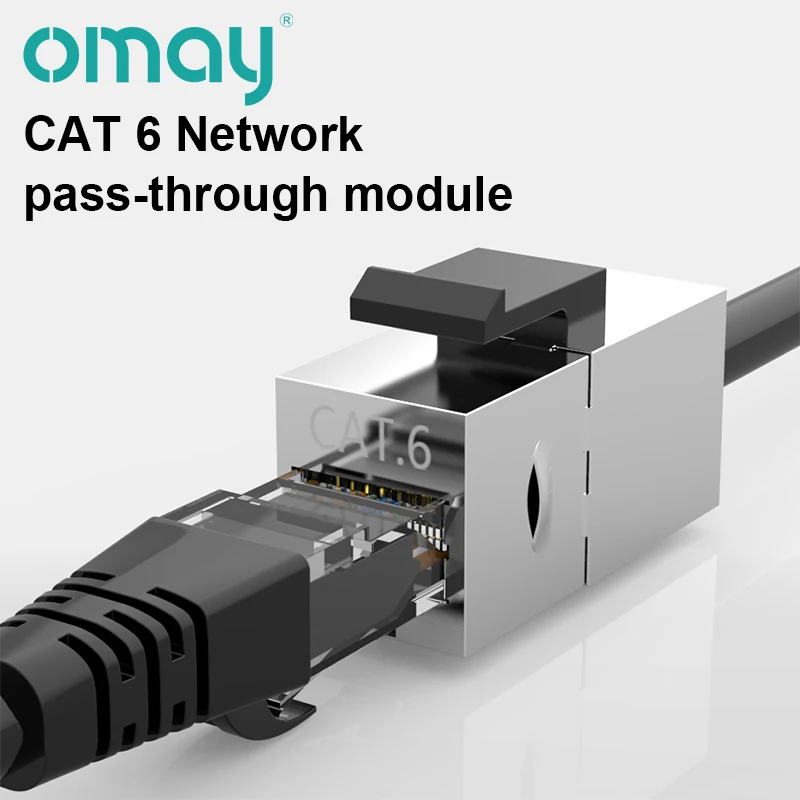 Прямой сетевой модуль CAT6 разъем RJ45 Информационная розетка компьютерный