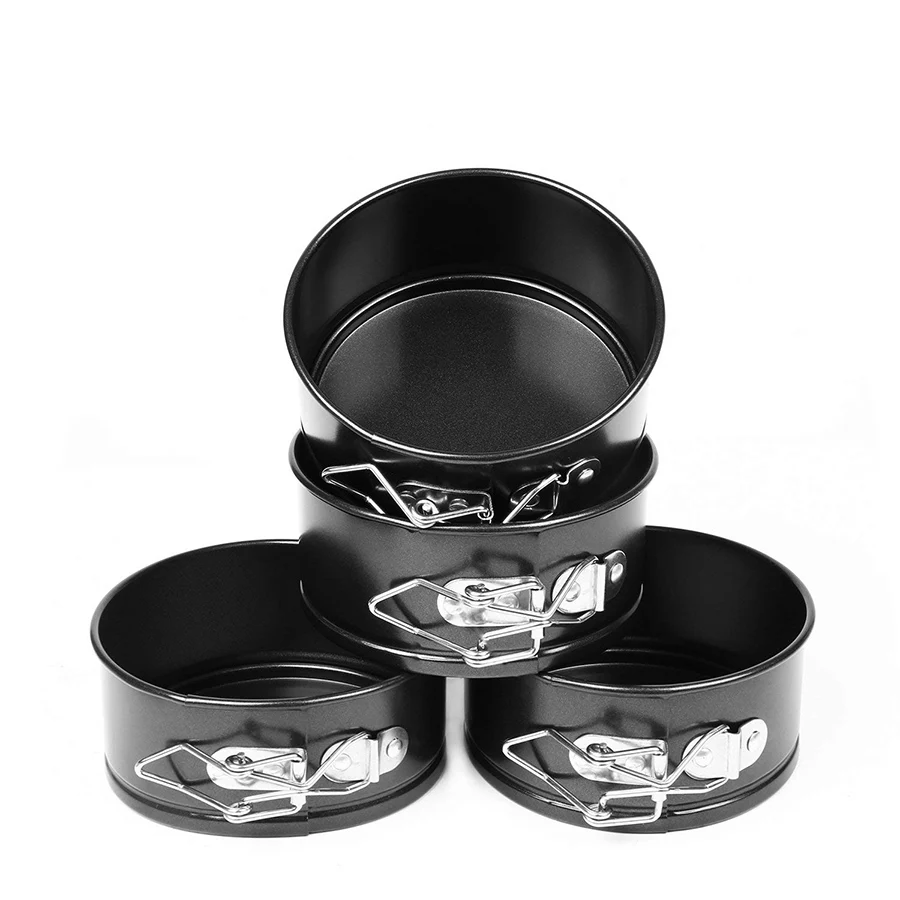 4 дюймовый мини разъемная кастрюли набор для выпечки из углеродистой стали