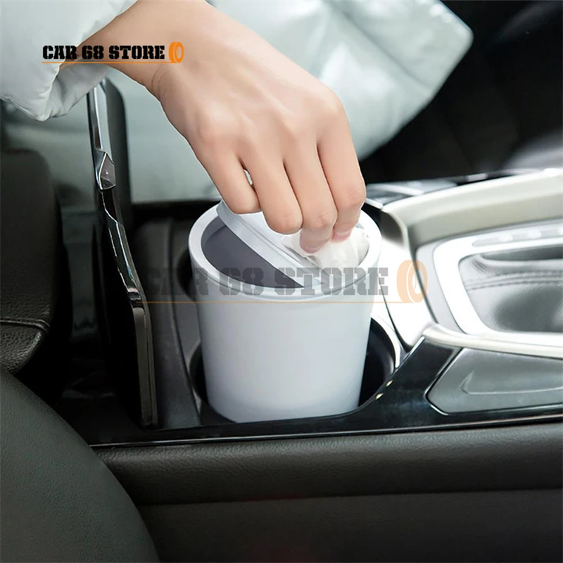 

Car Accessories Car Garbage with Lid Can Trash Home Room House Automobiles Interior Case Holder Bin Car Basket Auto Accessorie