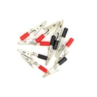 20 шт.лот 1-10 одна ручка с винтами 56 мм железные зажимы типа крокодил Электрический зажим для тестирования зонда измерителя крокодил