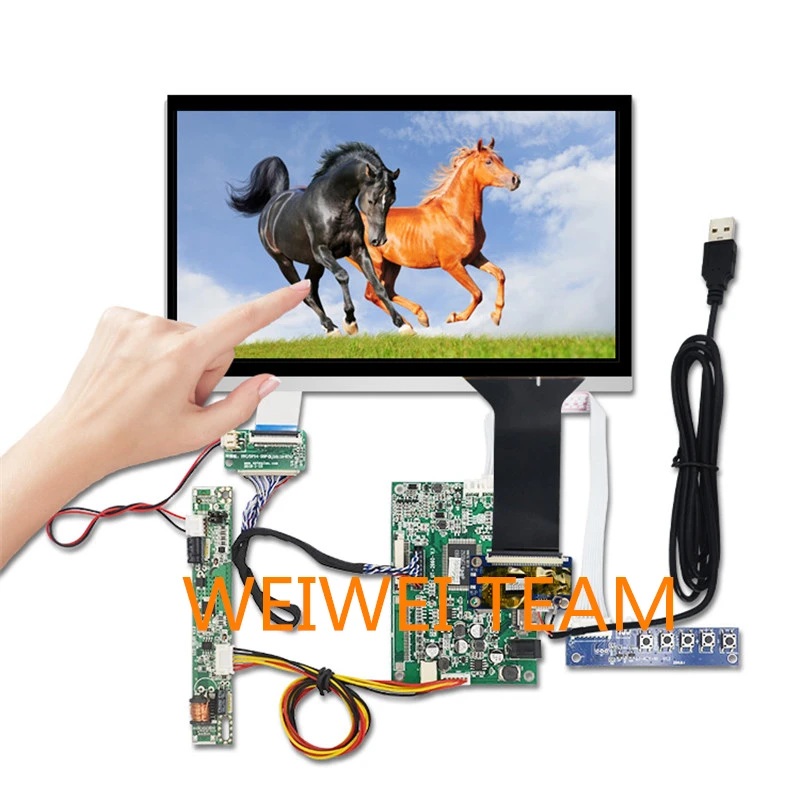 Wisecoco 1280x720 10 1 дюймовый IPS ЖК экран дисплей емкостная сенсорная панель LVDS VGA плата