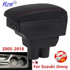 Подлокотник для Suzuki Jimny, внутренние детали 2007-2018, специальные детали, подлокотник для автомобиля, центральный контейнер для хранения с USB светильник кой