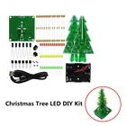 Трехмерная 3D рождественская елка, набор для самостоятельной сборки, красныйзеленыйжелтый RGB Светодиодный светящийся контур, Электронная фотовспышка