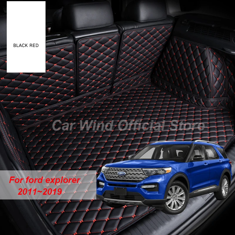 

Car Wind Brand Car Trunk Mats For ford explorer 2011 2012 2013 2014 2015 2016 2017 2018 2019 Cargo Liner Accessories