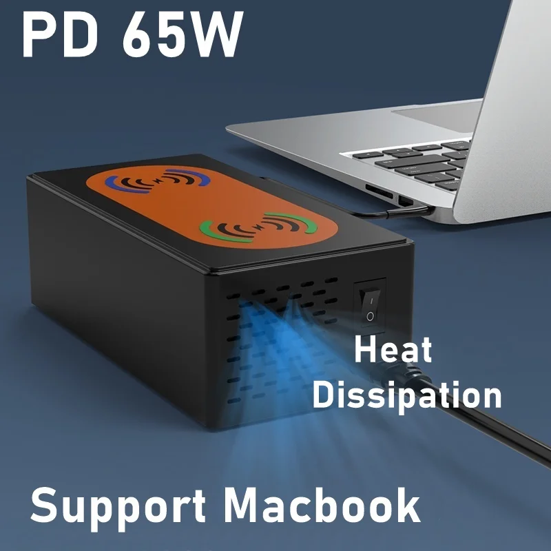 150w multi usb wireless charger for iphone 11 12 pro max pd 65w charger qc 3 0 fast charging dock station for macbook air pro free global shipping