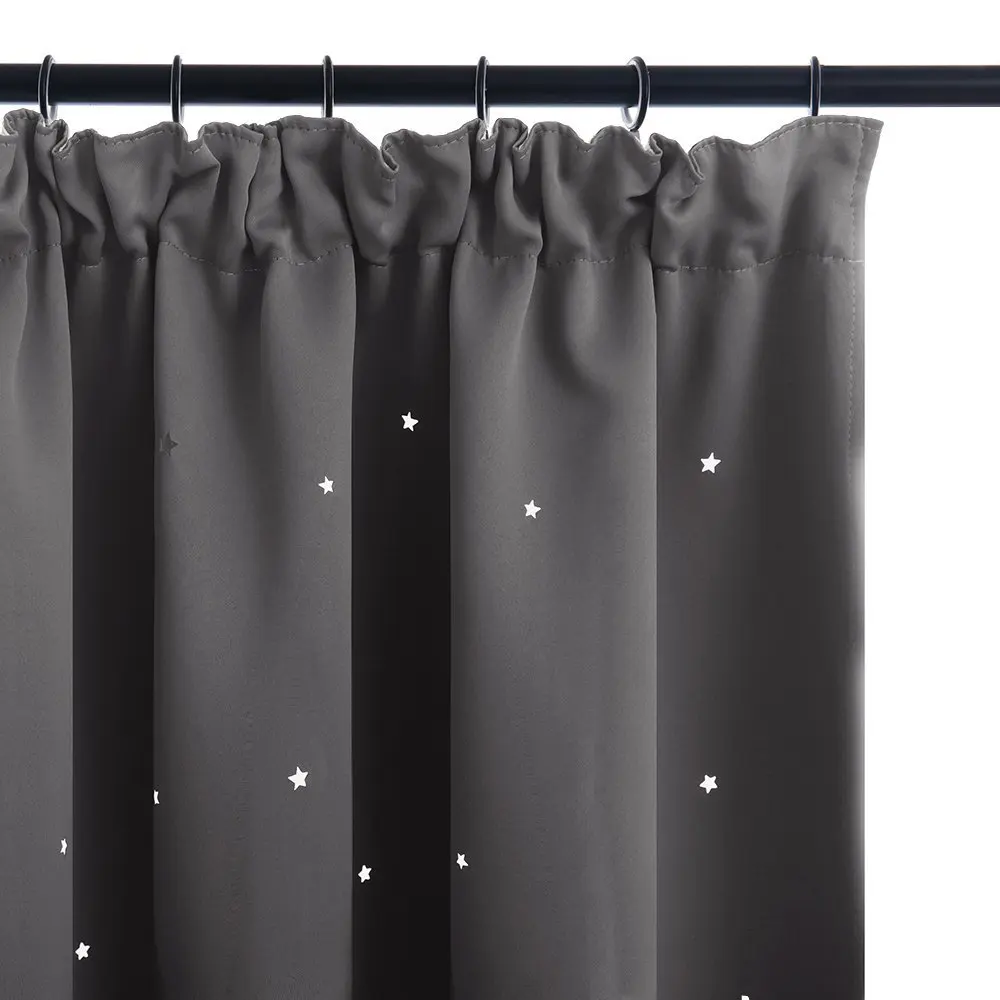 Карандаш занавеска со звездами и вырезами из 100% полиэстера 1 шт.|pencil pleat curtains|window