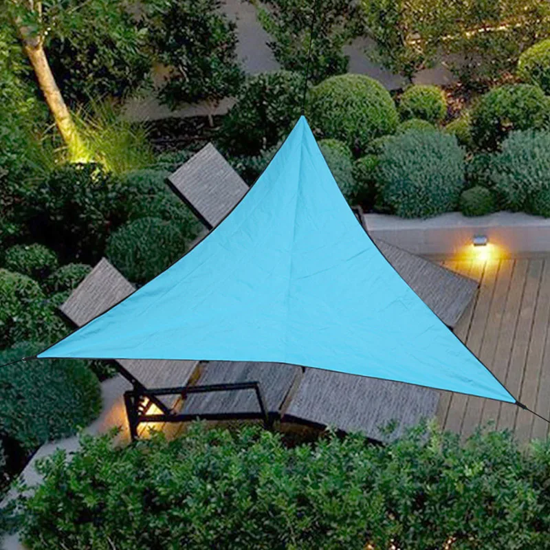 

Outdoor Waterproof Sunscreen Awning Canopy Folding UV Sun Triangular Shade Sail Garden Patio Pool Shade Sail Camping Tent