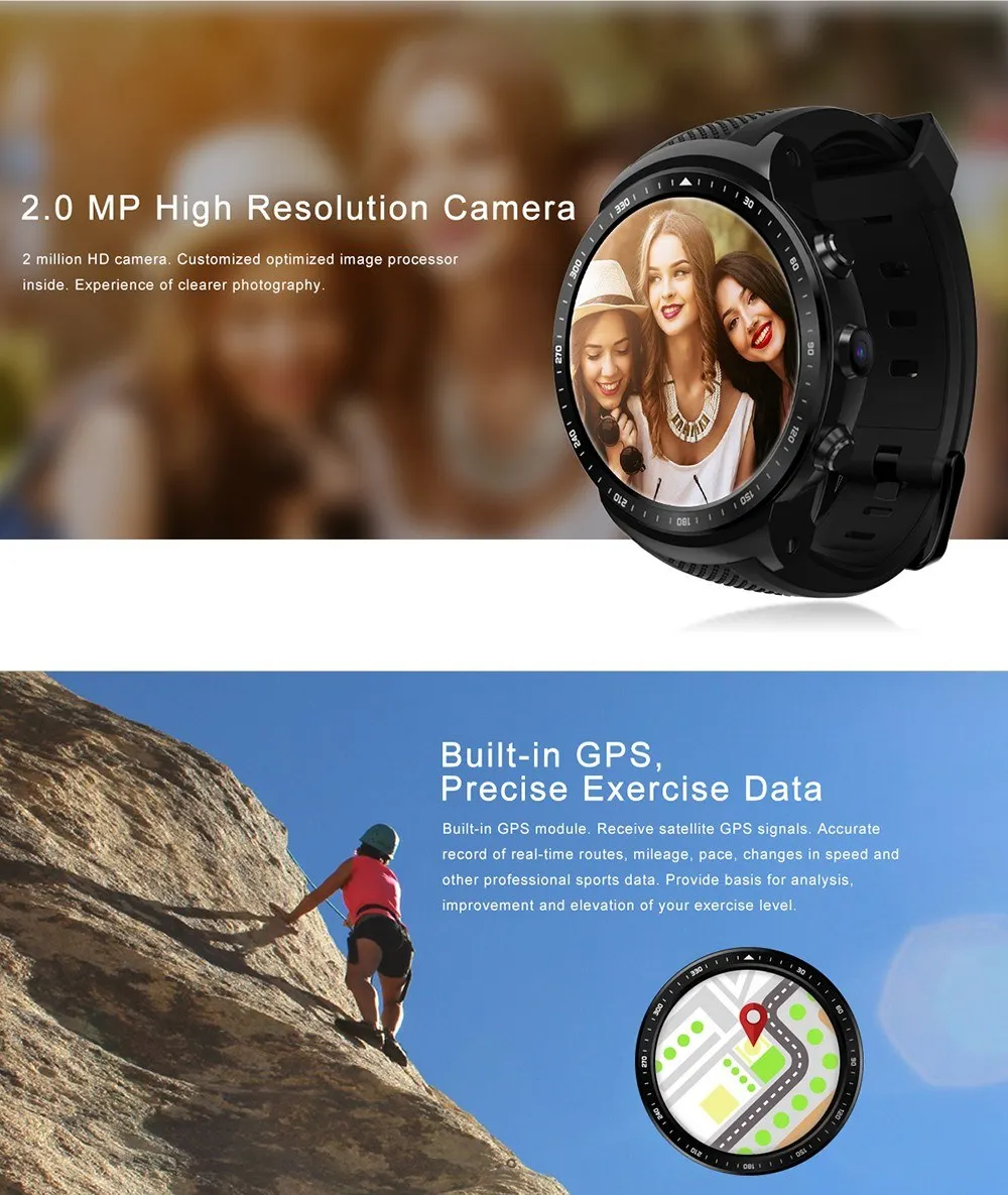 

THOR PRO 3G Smart Watch Phone With 1GB+16GB Drop shipping