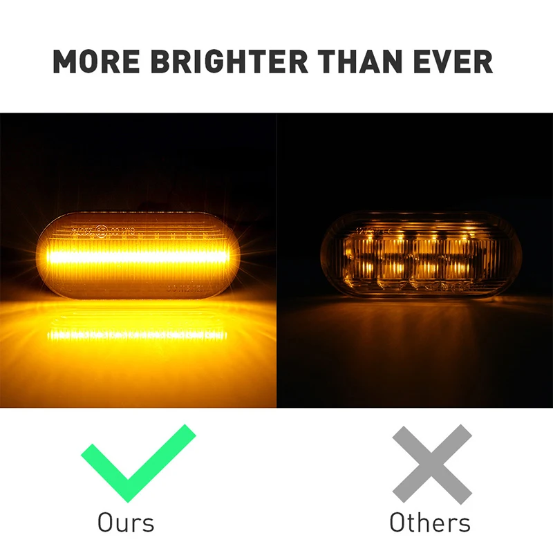 2pc Dynamic Led Turn Signals Side marker light Lamp for SEAT Ibiza VW Volkswagen Bora Golf 3/4 Passat 3B Polo 6N Sharan Vento T5 |