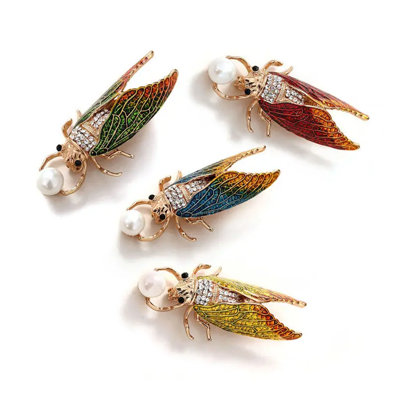 

Retro Style Insect Cicada Enamel Pin Fashion Bugs Beetle Brooches Jewelry Women Brooch Jewelry Gift For Women
