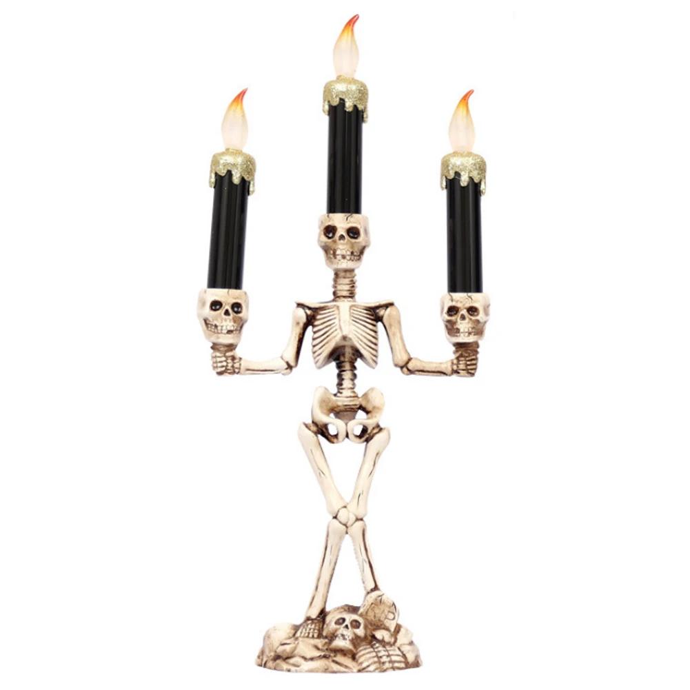 

Halloween Candelabra LED Candles Flickering Light for Halloween Window Decor MD7