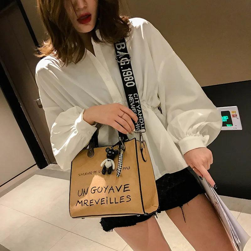 Горячая новинка Модная элегантная женская сумка кожаная через плечо модная gg