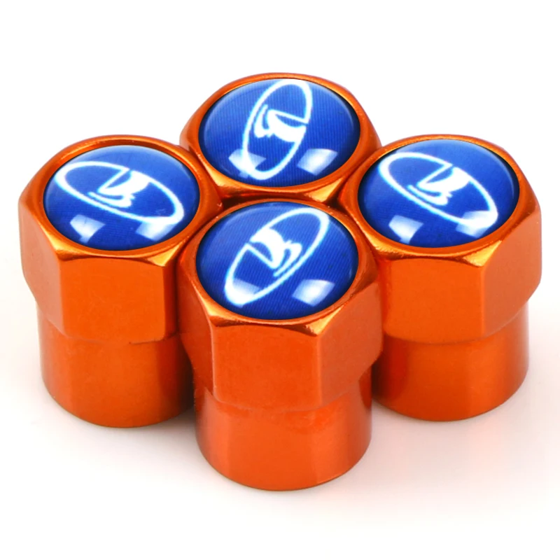 Стайлинг автомобиля 4 шт. Металлические колпачки для клапанов колес стержней