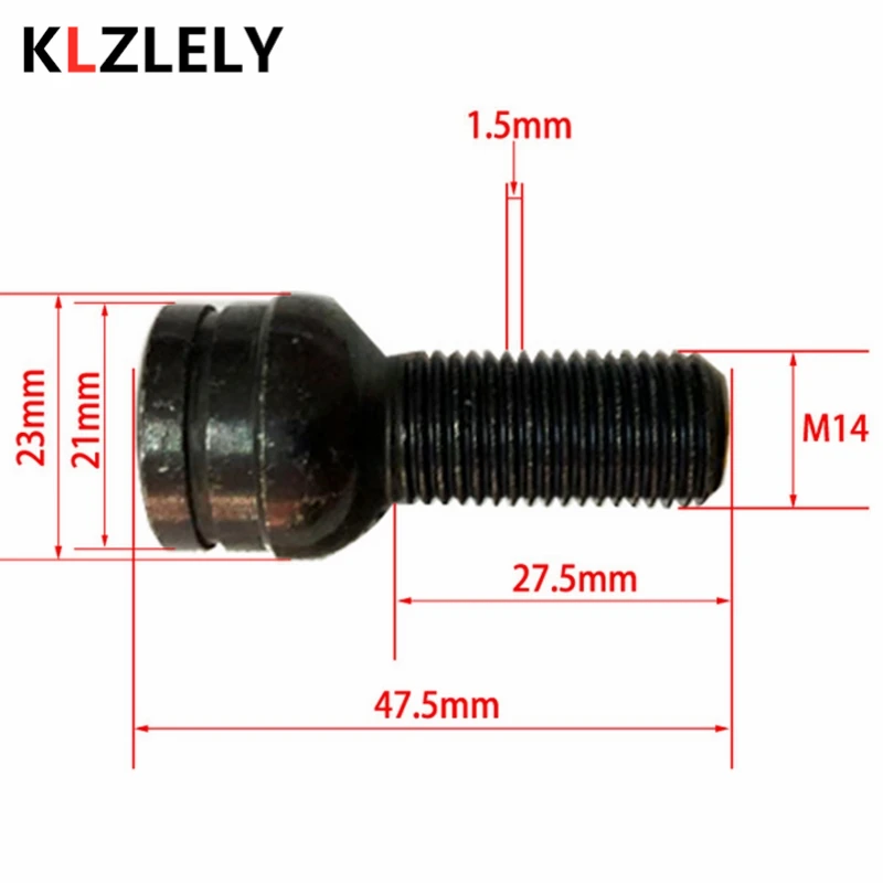 1 комплект 8D0601139F M14 * 5 мм противоугонные стальные колеса винт болт ключ замок