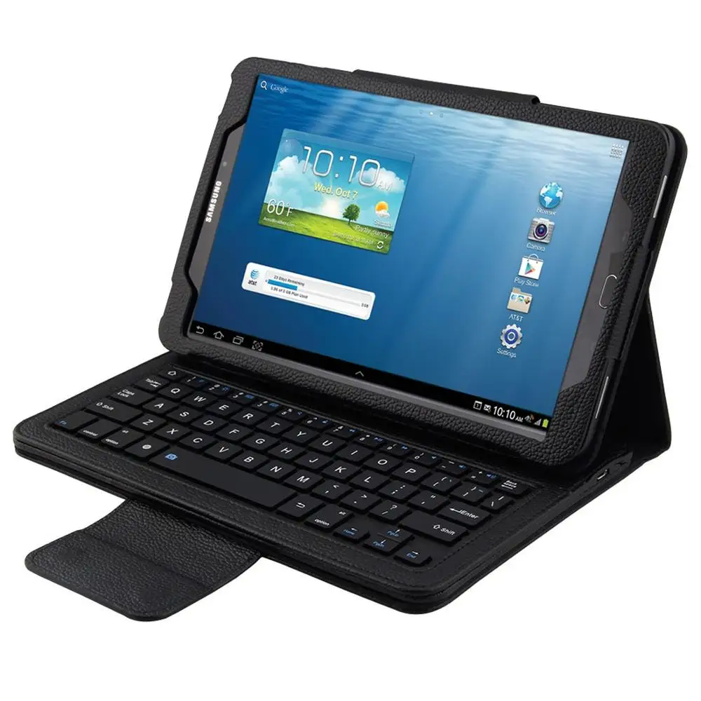 Tab T580 T585 2 в 1 откидной кожаный чехол подставка с Bluetooth клавиатурой складной для Galaxy