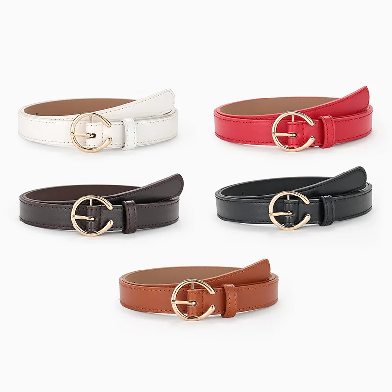 

Fashion All-match C Letter Buckle Belt Korean Trend Casual Pants Belts Ladies Decoration Student Youth Casual Belt