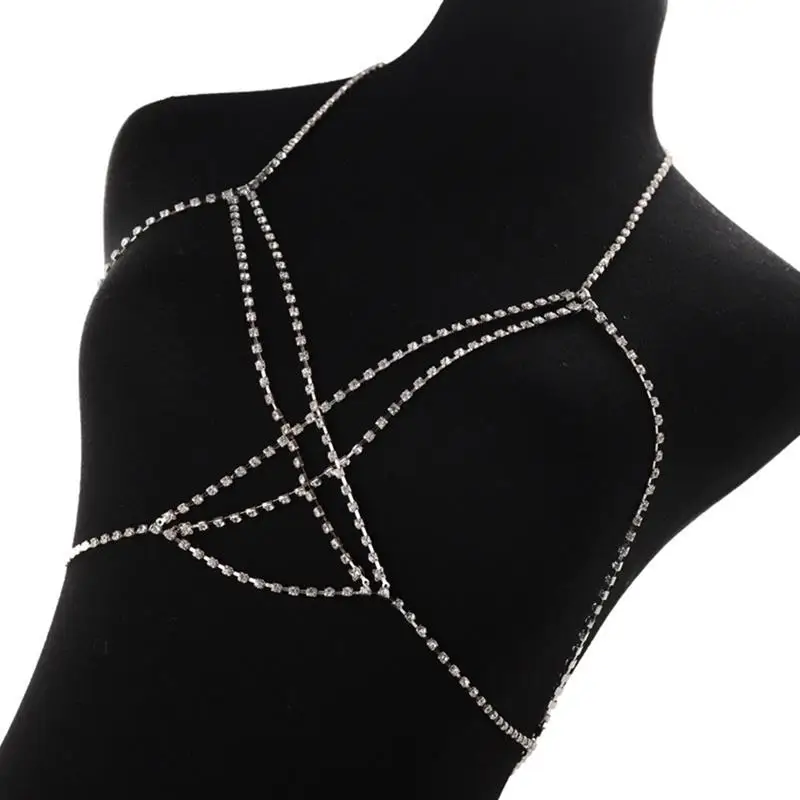 

1pc Fashion Women Body Chain Creative Multilayer Chest Chain Body Jewelry Chain Jewelry Accessories For Women Girls